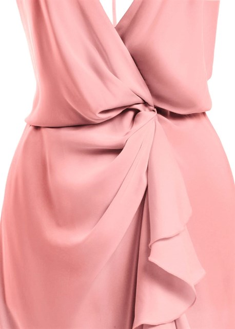 Midi Dress with Drapes - photo 10358