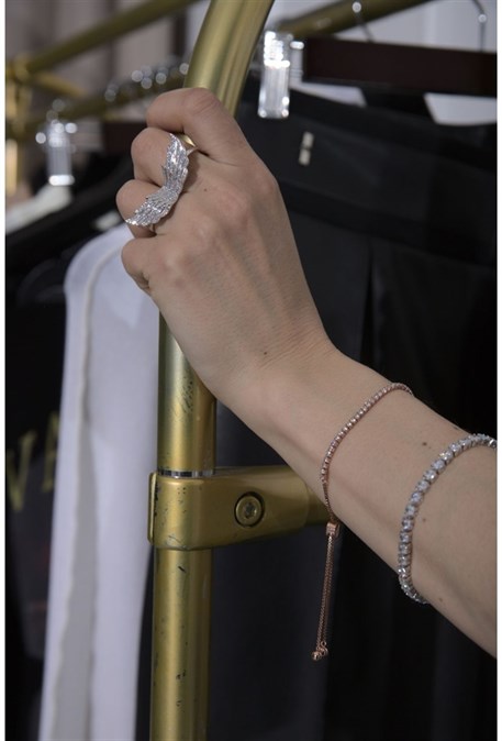 Bracelet with puff pink - photo 12207