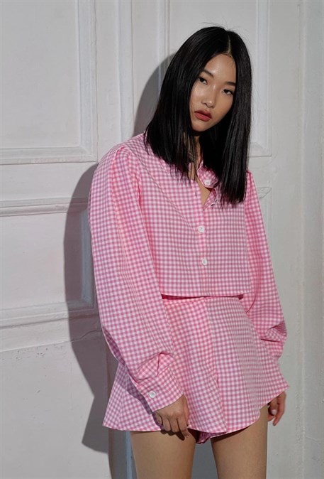 plaid pink - photo 12295