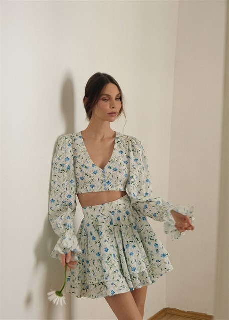 cornflower print sunnyskirt - photo 12708