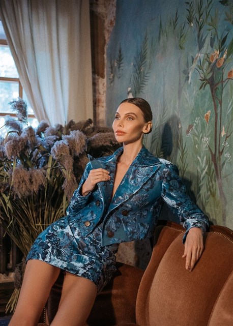 cropped brocade jacket - photo 14129