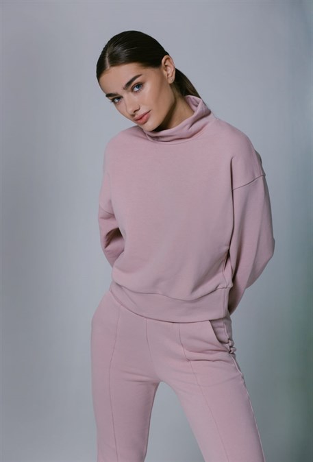 Rose collar sweatshirt - photo 16371