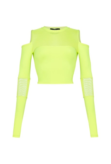 Cropped top "Neon flamingo" - photo 16379