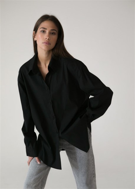 Black oversize shirt - photo 17943