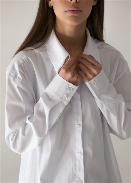 White Oversize Shirt - photo 17948