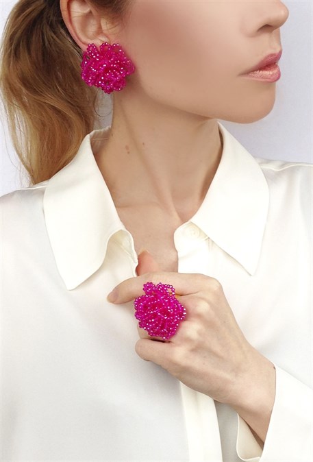 clips with rock crystal - photo 19961