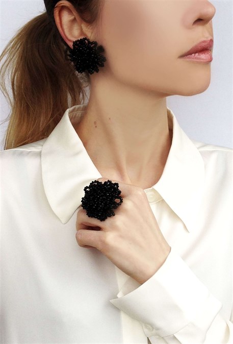 ring clips with rock crystal - photo 19966