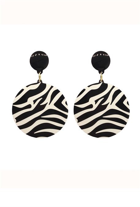 zebra earrings - photo 19987