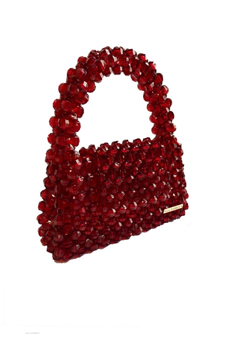 bag of beads burgundy small - photo 20037