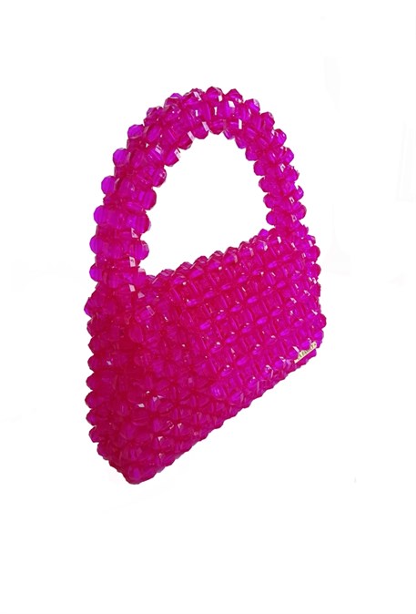 bag of fuchsia beads small - photo 20045