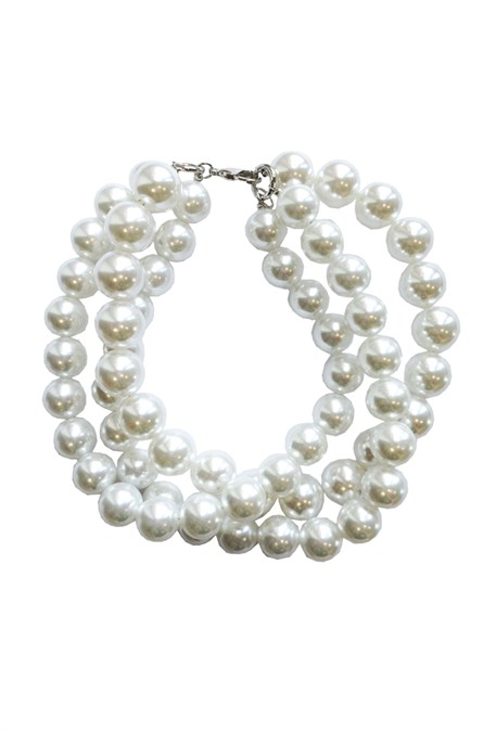 choker of large pearls - photo 20054