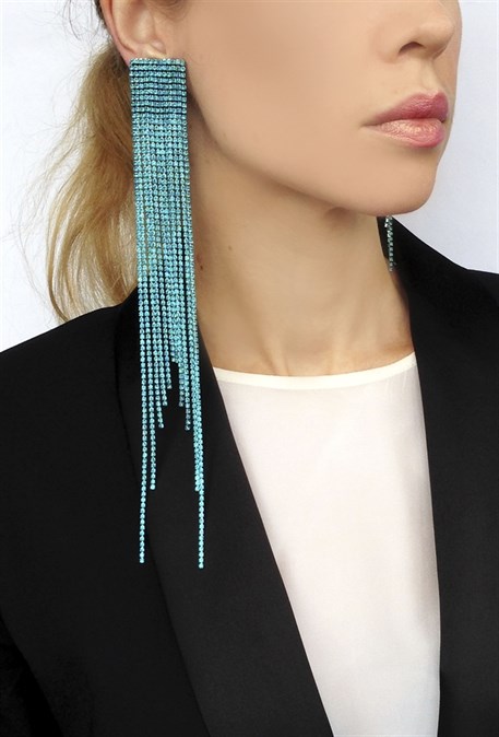 clips asymmetrical turquoise - photo 20074