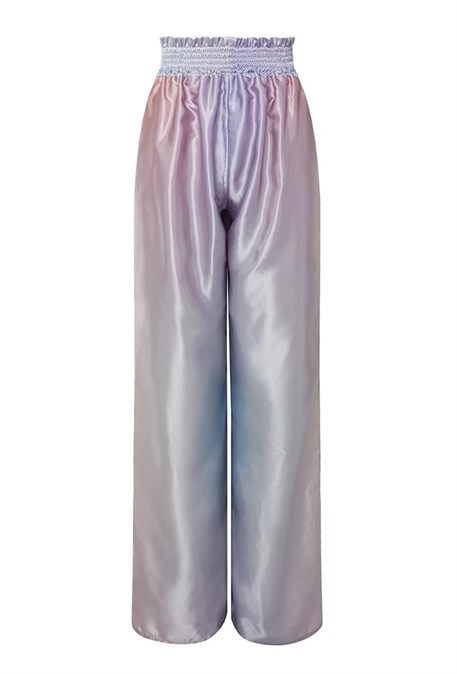 Satin Wide Stretch Waistband Modeling Pants - photo 20314