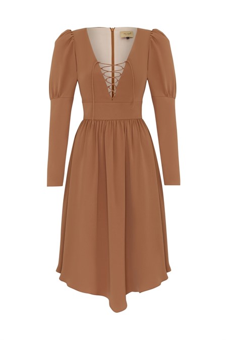 Vesta midi brown dress - photo 20569