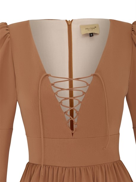 Vesta midi brown dress - photo 20571