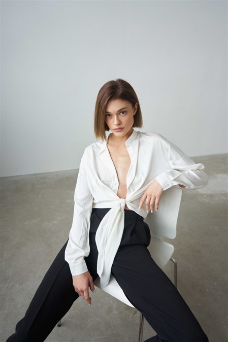 Tie up shirt - photo 20680