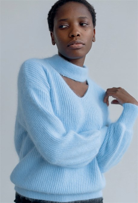 Choker angora sweater - photo 20763