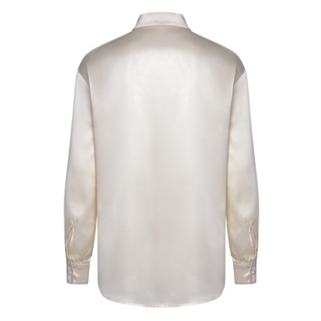 Faux silk blouse - photo 21132