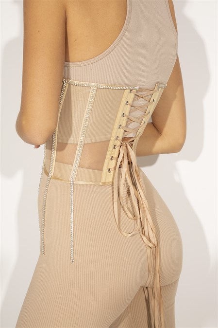 Corset "90/60" with Rhinestone Fringe - photo 21608