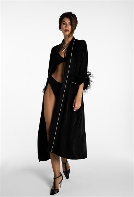 Kimono with feathers - photo 23774