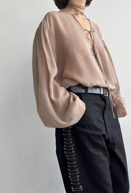 Blouse coffee whispers - photo 26544