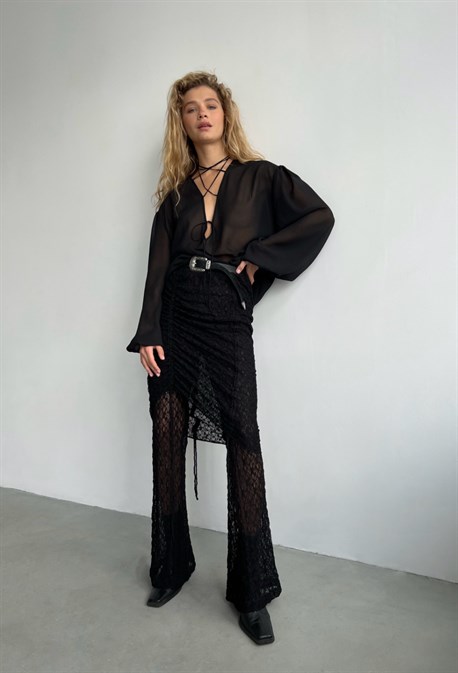 Blouse black fantom - photo 26546