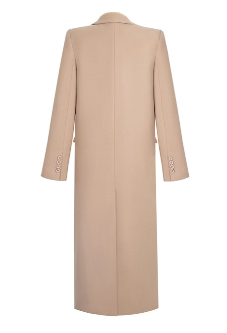 Light beige straight coat - photo 31736