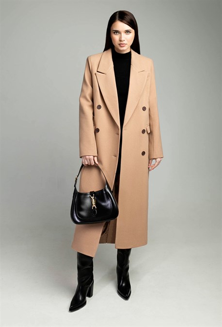 Women's Beige Camel Coat - photo 31740