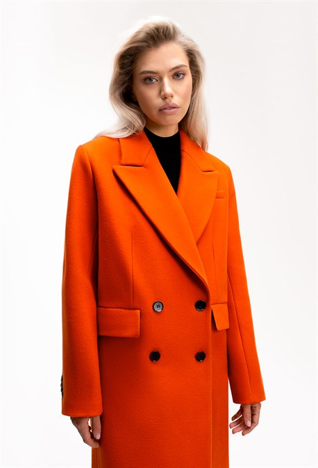 Orange Women's Oversize Coat - photo 31805