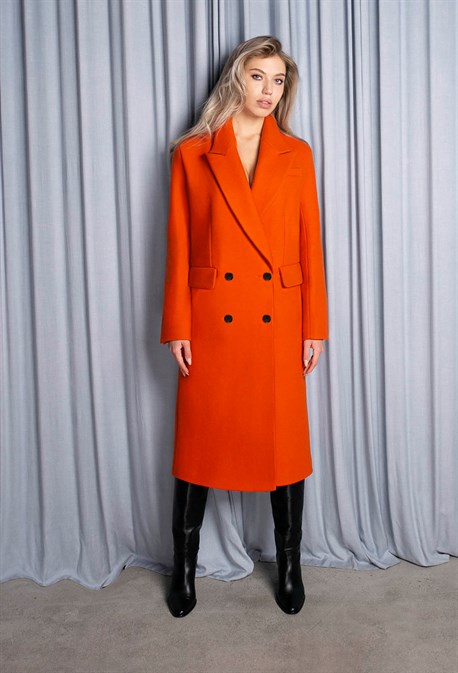 Orange Women's Oversize Coat - photo 31806