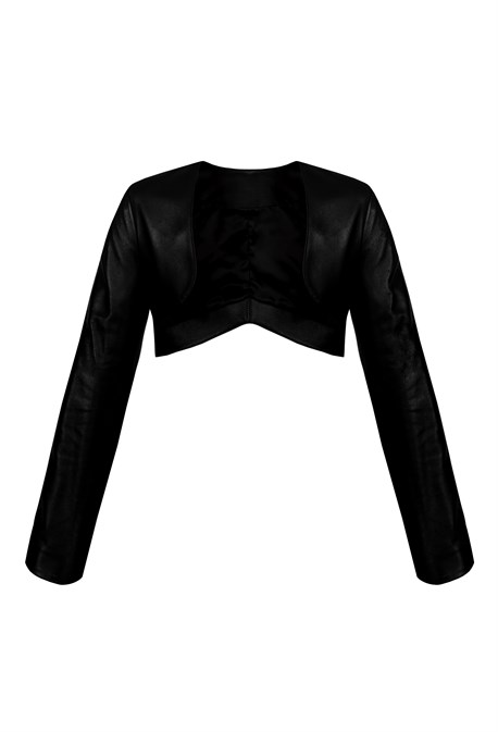 Leather bolero jacket - photo 31831