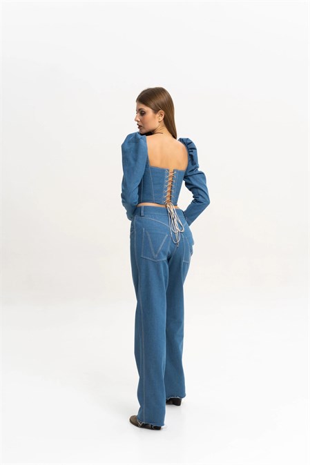 MARINA denim corset - photo 31898