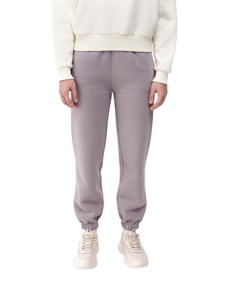 Straight pants with elastic band - photo 32452