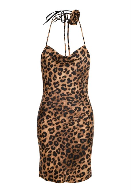 Mini dress with leopard rose - photo 35926