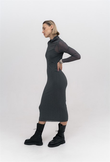 Dress GREY EVEN - photo 37132