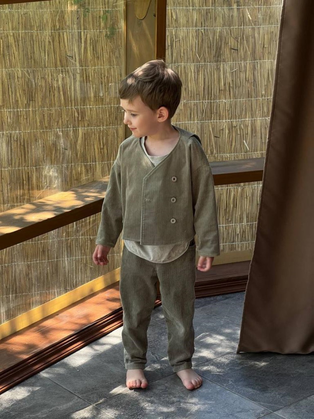 Corduroy trousers for boy and girl - photo 42935