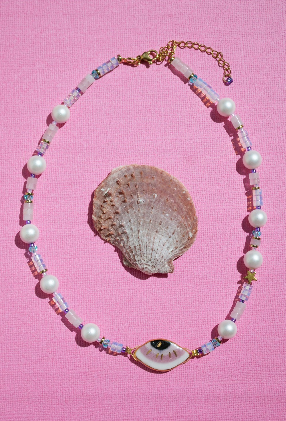 Necklace with porcelain eye - photo 44563