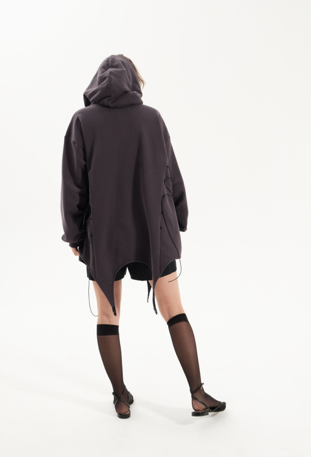 Hoodie with garters - photo 50319