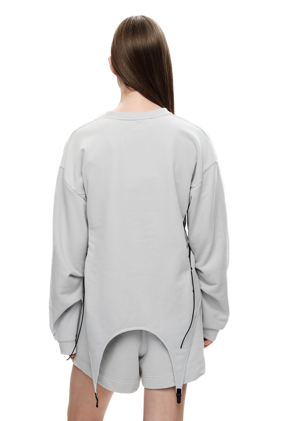 Sweatshirt with garters - photo 50332