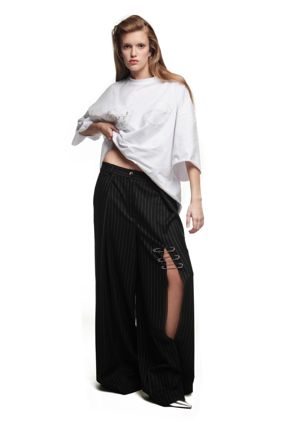 Chef's trousers with a slit - photo 50472