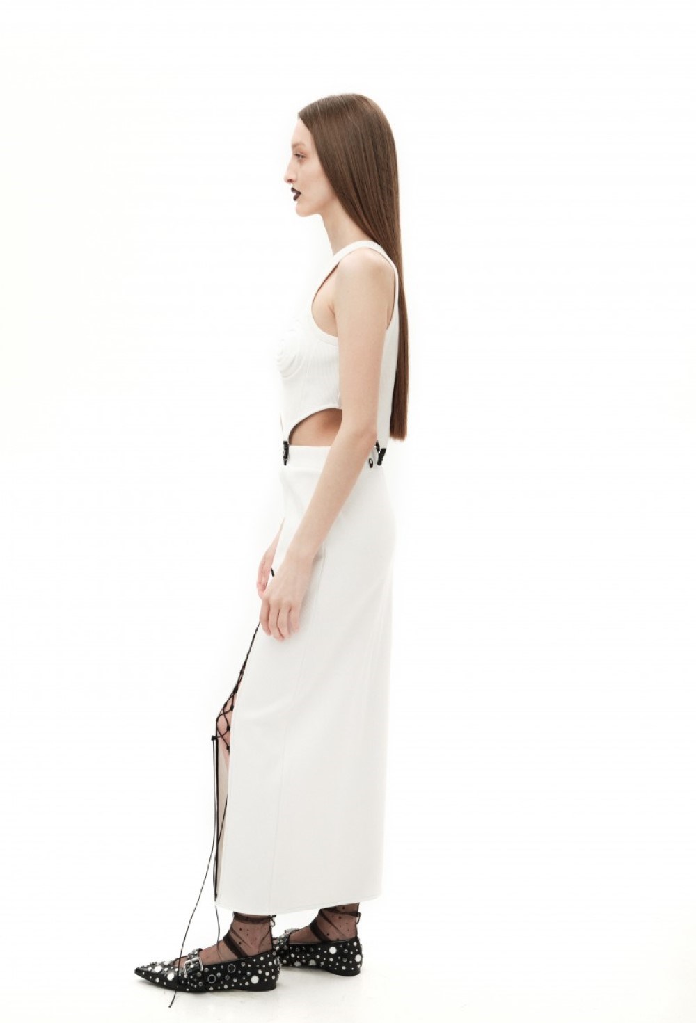 Ribbed cut-out skirt - photo 50525