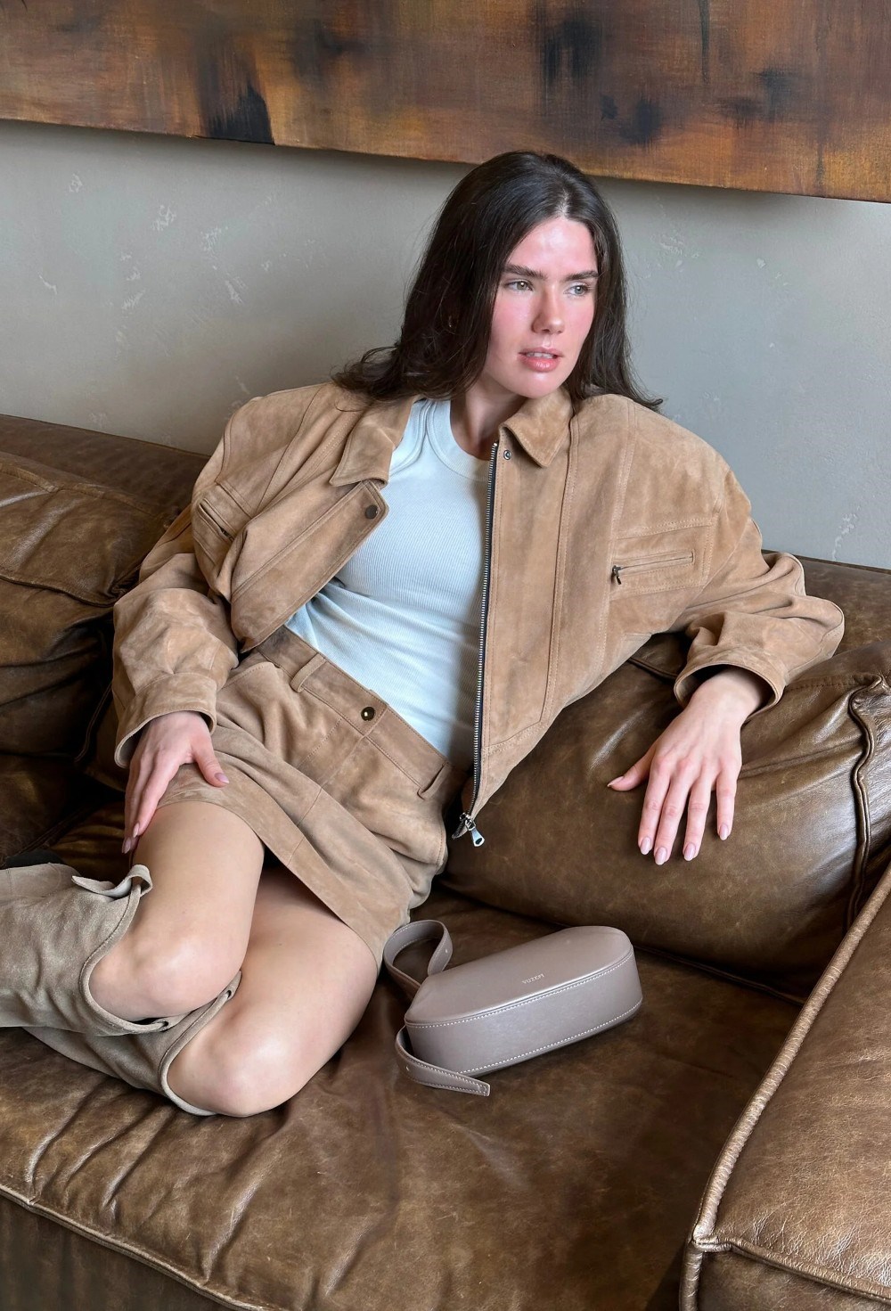 Suede skirt - photo 50722