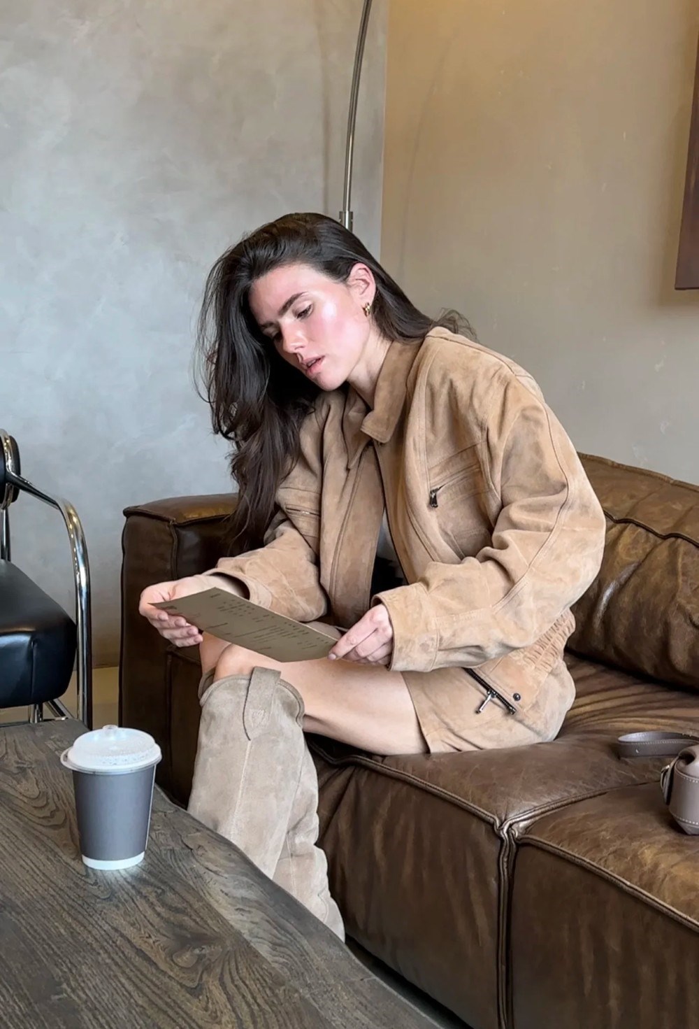 Suede skirt - photo 50723