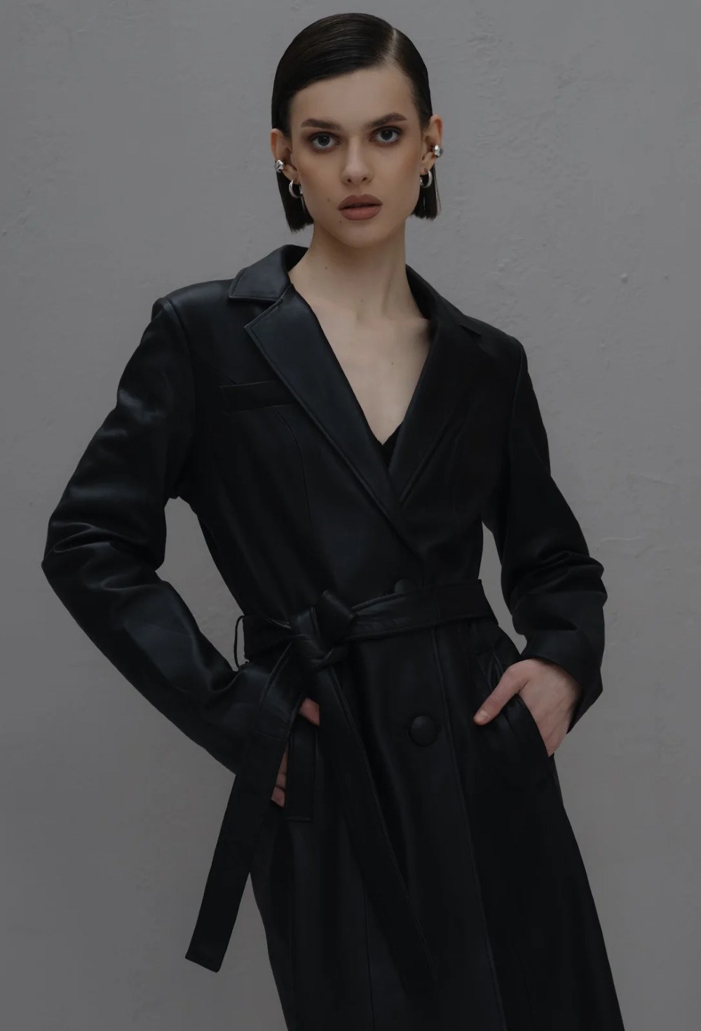 Leather raincoat - photo 50752