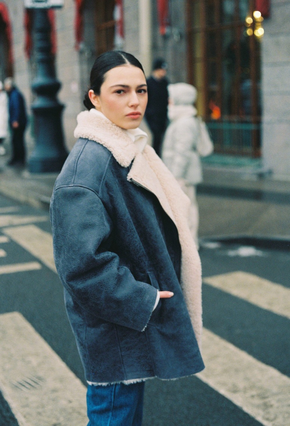 Sheepskin coat-leather jacket - photo 50813