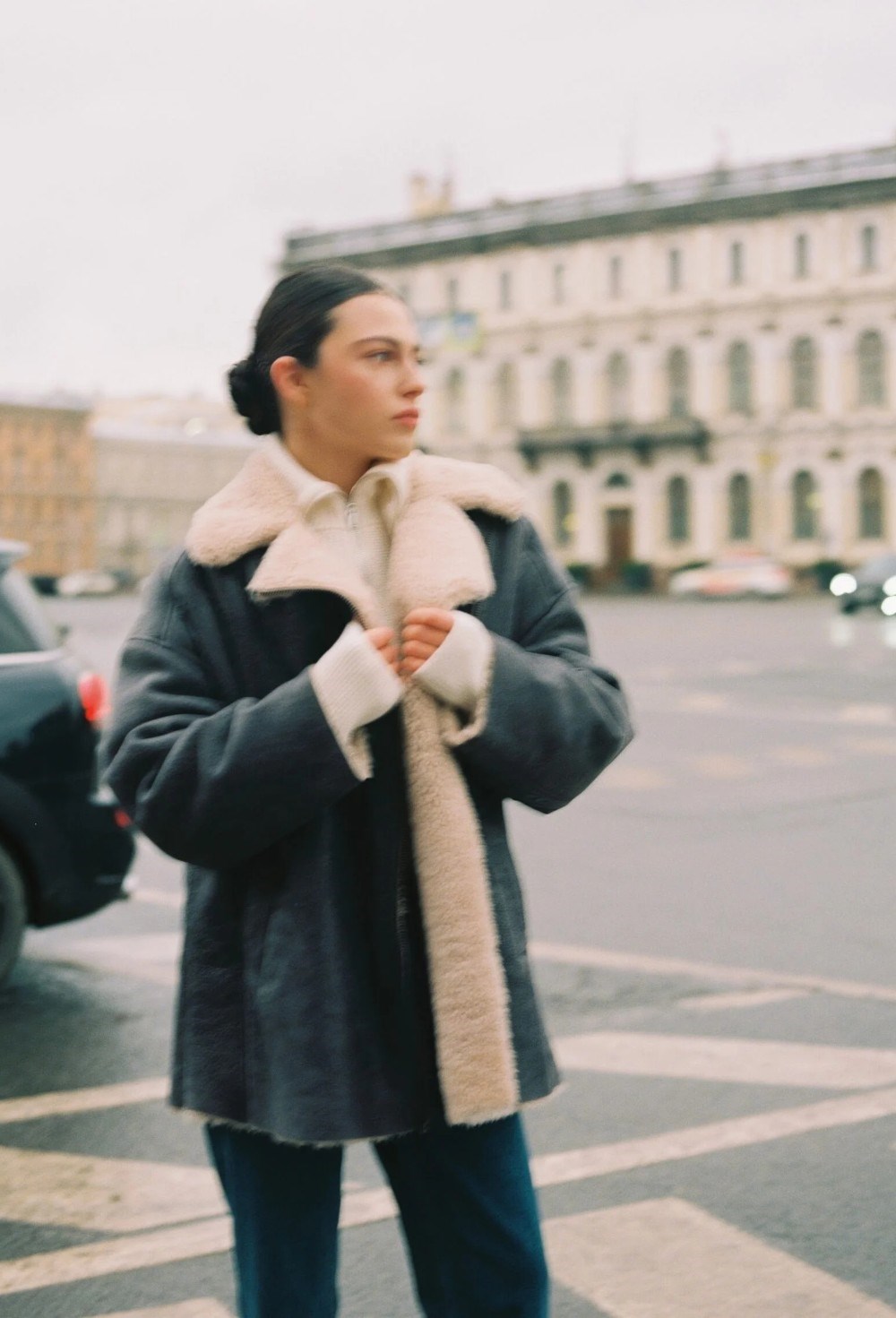 Sheepskin coat-leather jacket - photo 50814