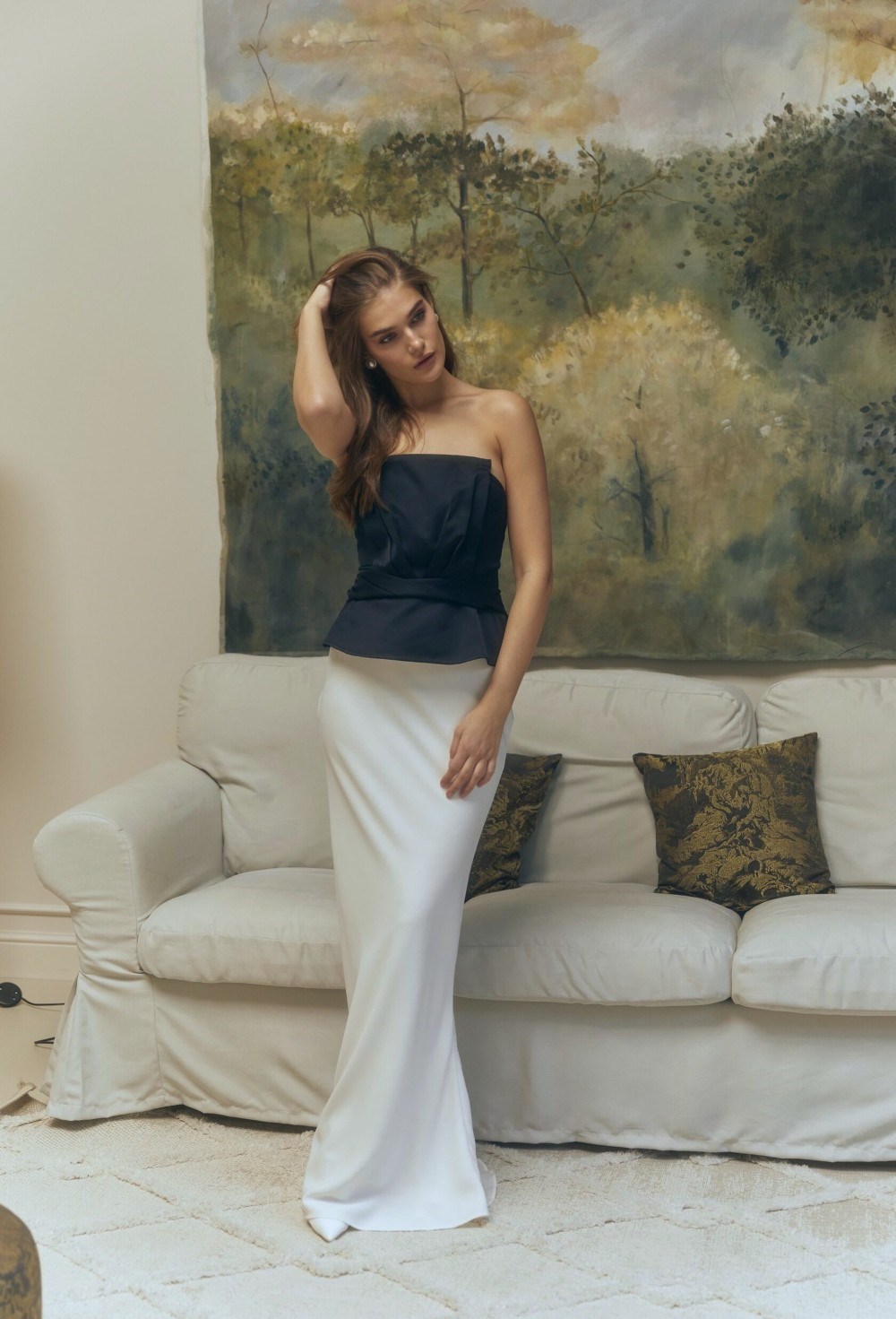 Black corset with peplum - photo 55133