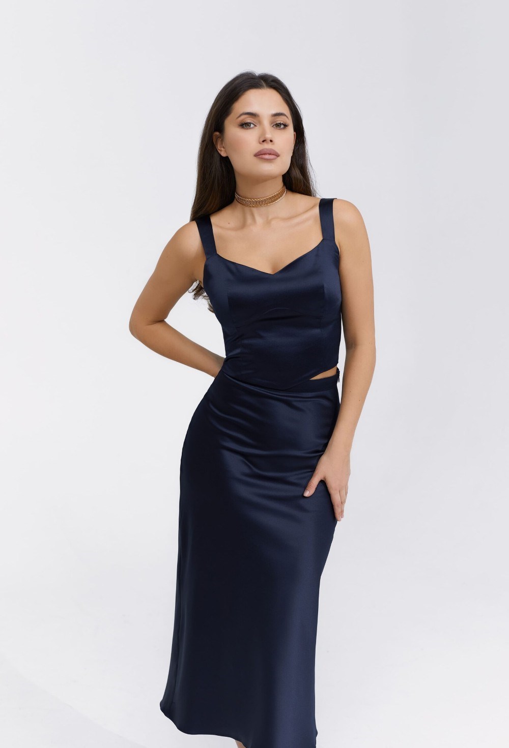 Satin blouse - photo 55166