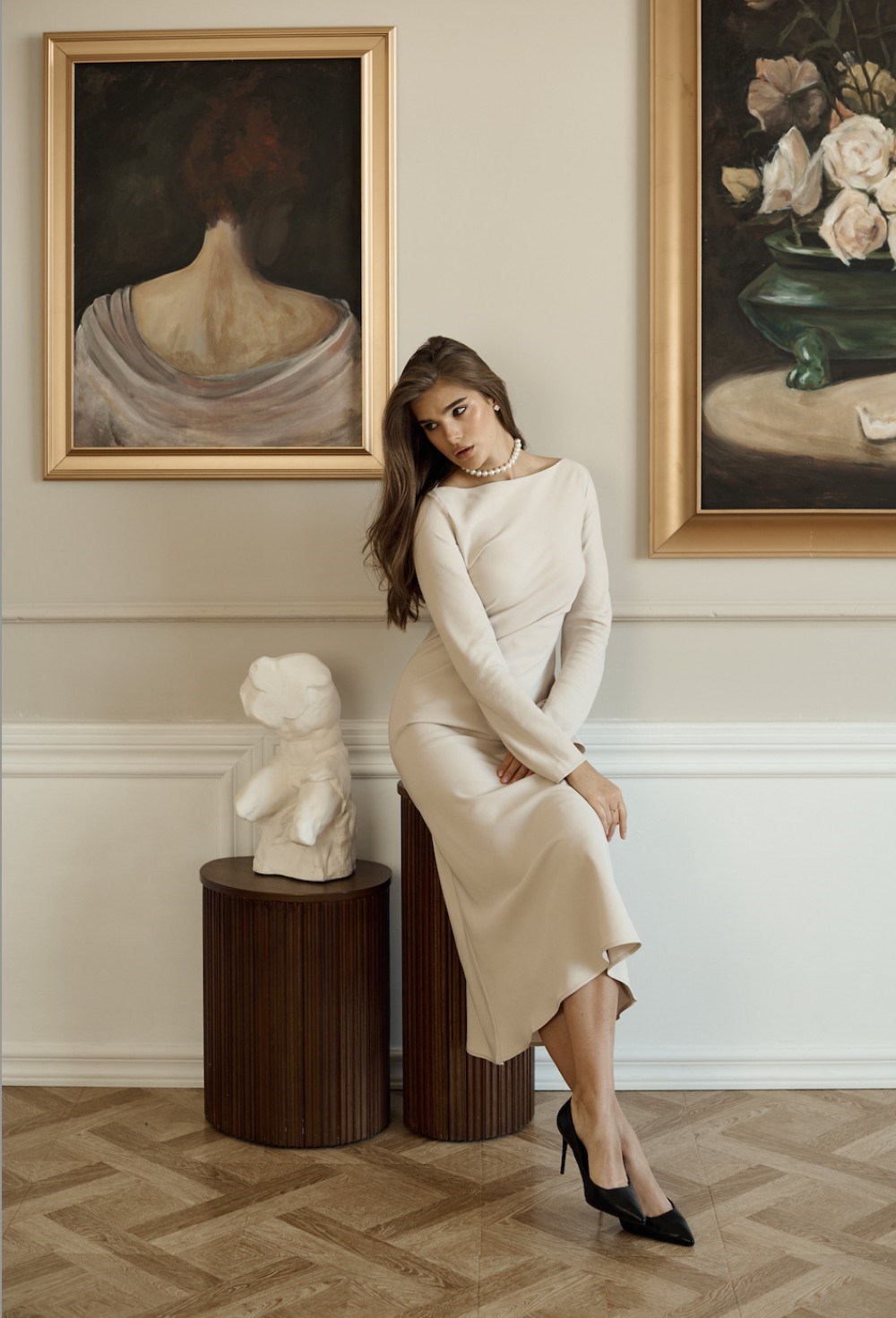 Dress with flared sleeves - photo 55194