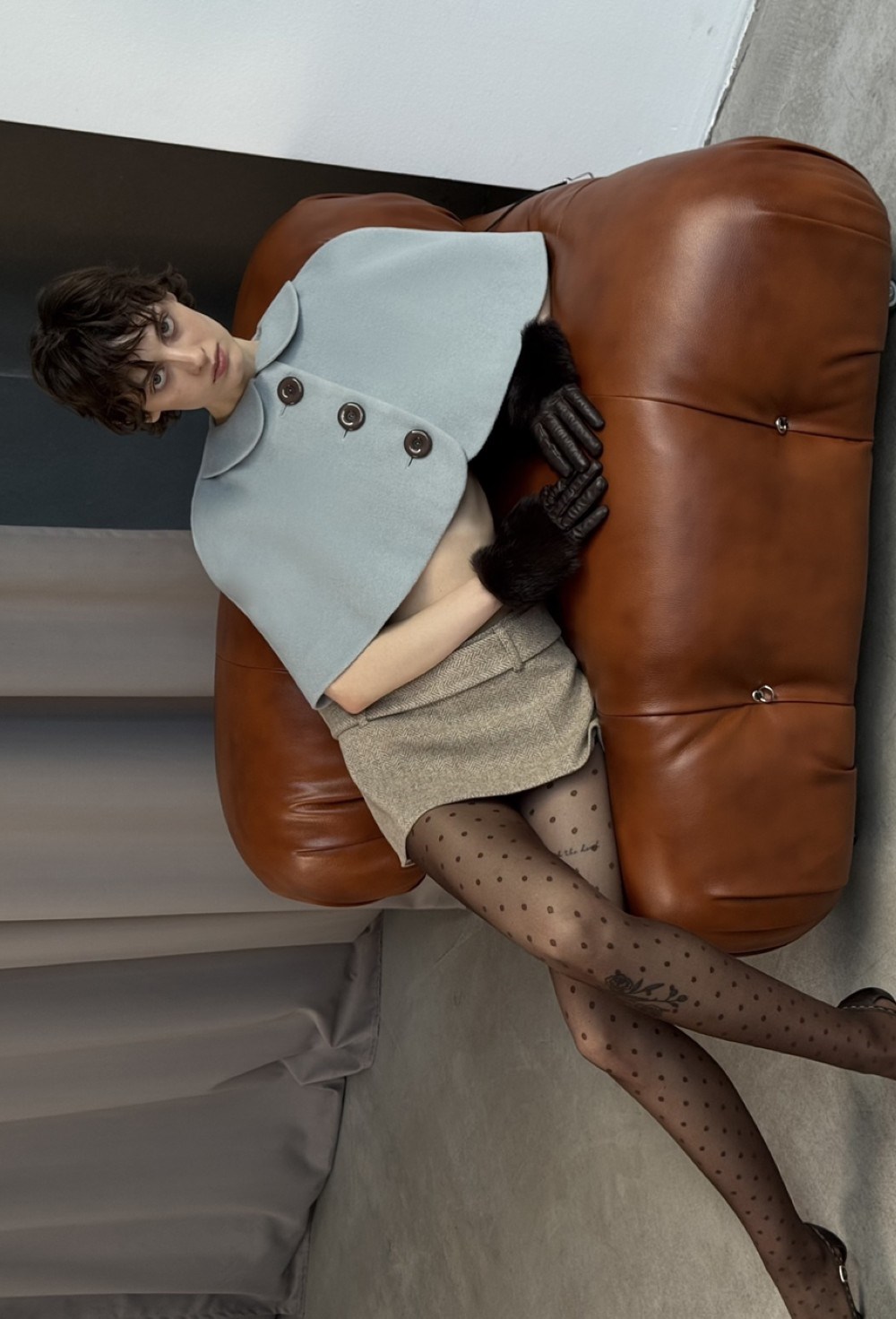 Dolly Short blue cape - photo 55532